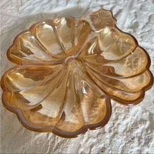 Vintage Fire King Peach Luster Candy Dish or jewelry dish